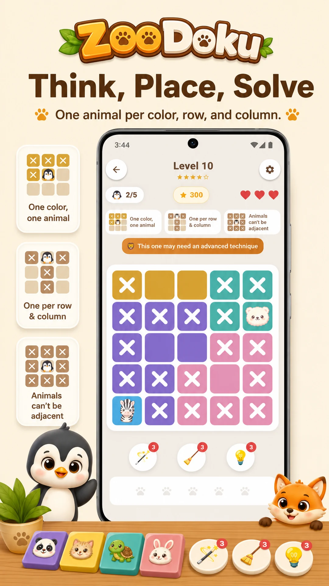 ZooDoku: Star Battle Sudoku screenshot