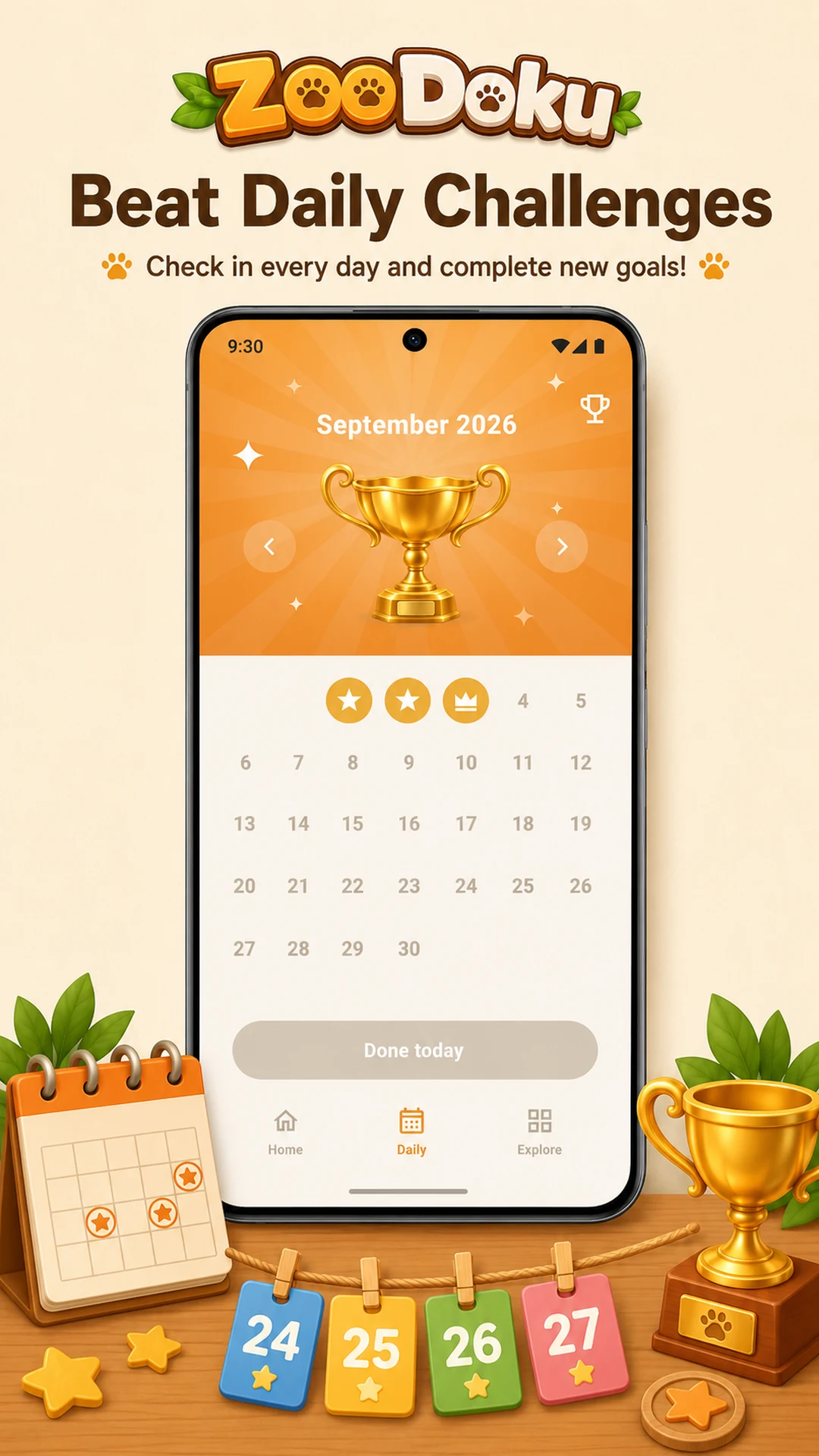 ZooDoku: Star Battle Sudoku screenshot